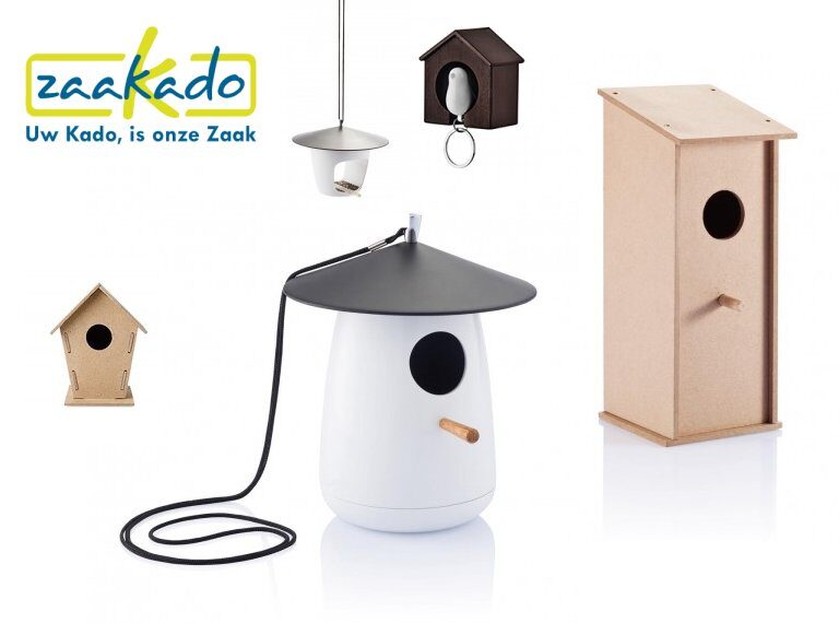 Nationale tuinvogel telling gepersonaliseerd vogelhuisje bedrukt met logo ZaaKado Rotterdam