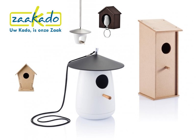 Nationale tuinvogel telling gepersonaliseerd vogelhuisje bedrukt met logo ZaaKado Rotterdam