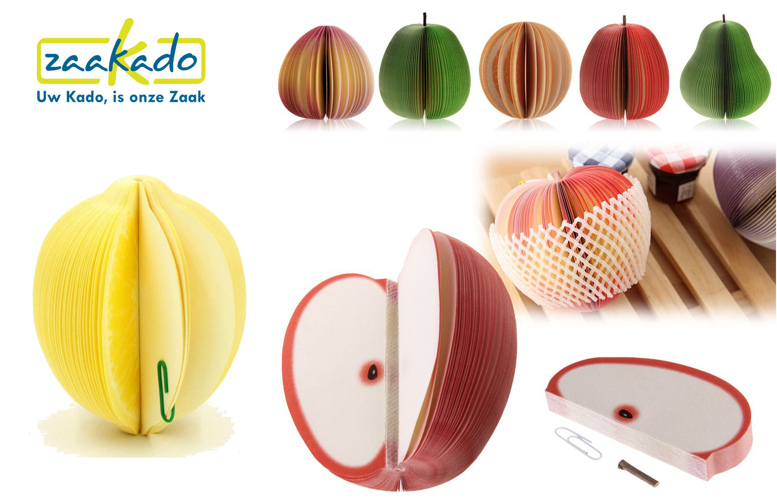 Fruit post-it met uw logo bedrukken relatiegeschenken promotieartikel exporteurs import export groente en fruit ZaaKado rotterdam