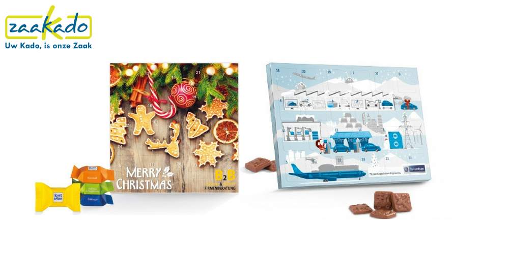 Adventskalender advent adventkalender aftelkalender aftellen kerst sinterklaas relatiegeschenk ZaaKado Rotterdam