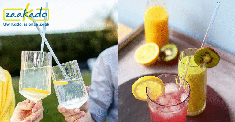 Herbruikbare duurzame rietjes