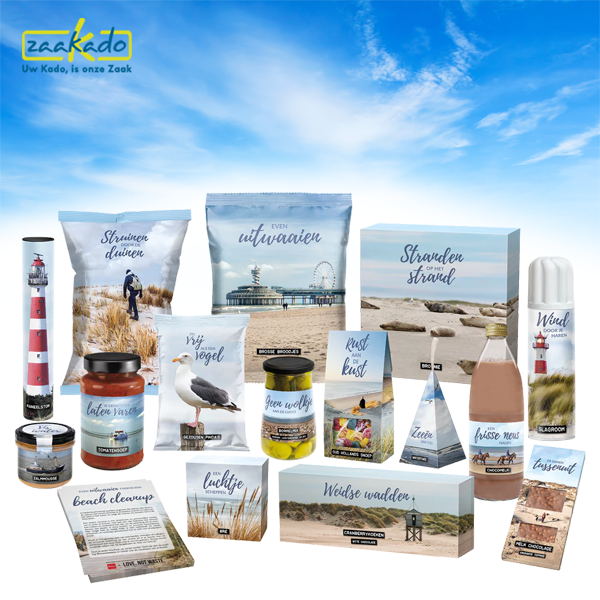 kerstpakket thema strand, ontzorging, ontspanning, inspiratie