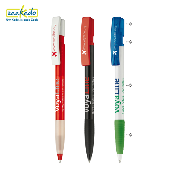 promotie pennen, uitdelen, giveaways, promo pen met logo