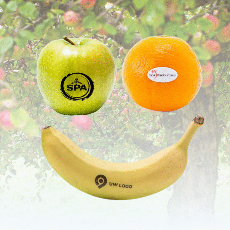 Bedrukt fruit Week van de vitaliteit bedrukken gezonde give-away Zaakado
