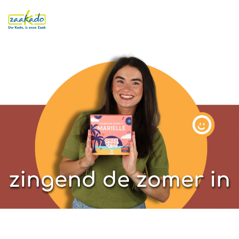 Gepersonaliseerd zomergeschenk met thema muziek, een relatiegeschenk van ZaaKado