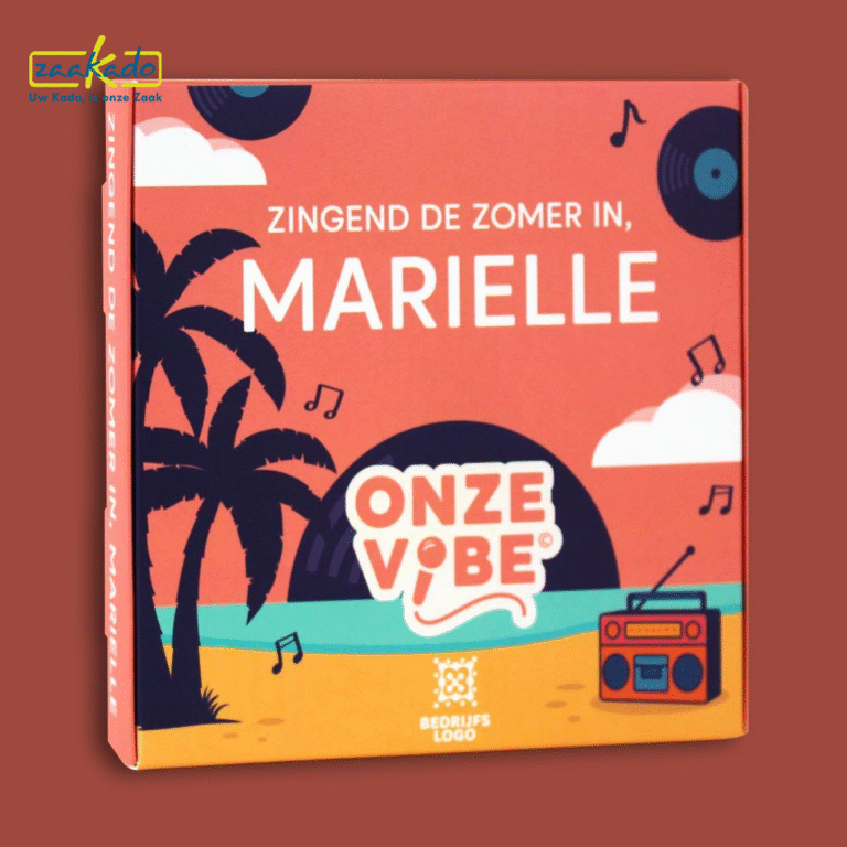 custom made muziekspel met QR-codes, gepersonaliseerde relatiegeschenken