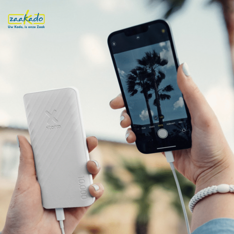 relatiegeschenken met impact, duurzame powerbank, gepersonaliseerd, bij ZaaKado