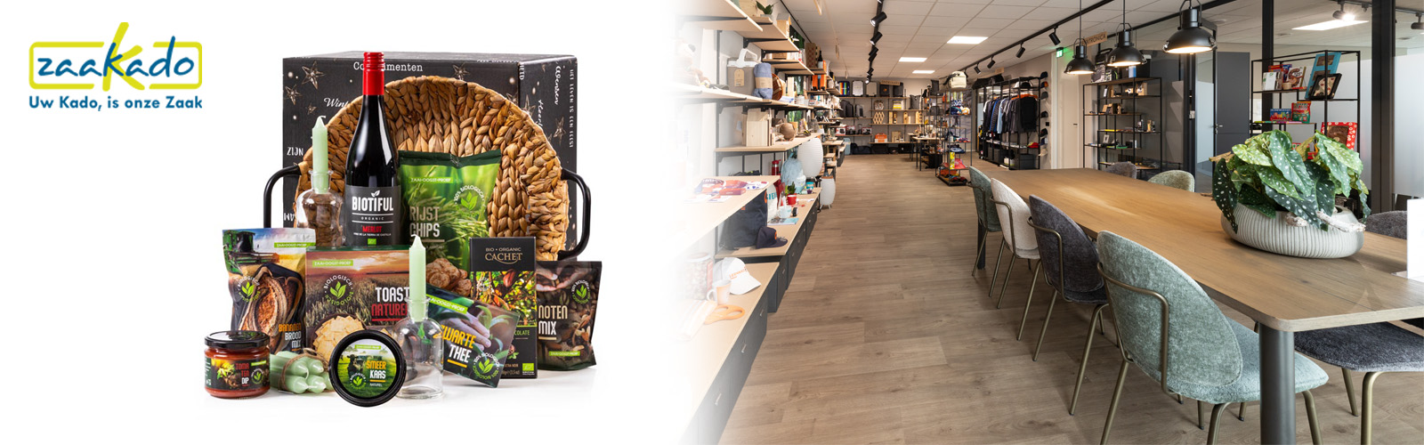 kerstpakket inspiratie bij ZaaKado in de showroom. Kom kijken!