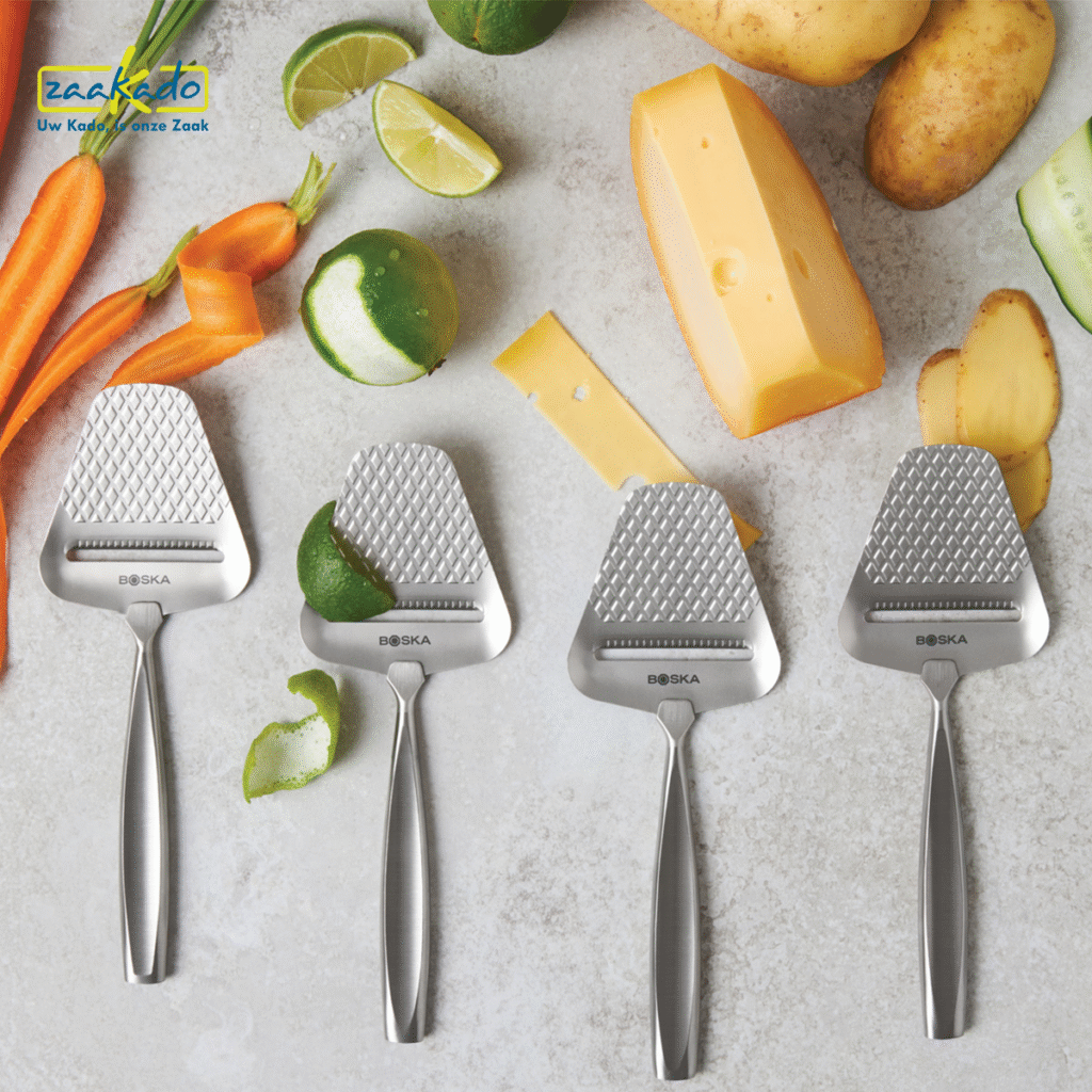 relatiegeschenken van Zaakado, zoals de Boska kaasschaaf. Typisch Nederlands!