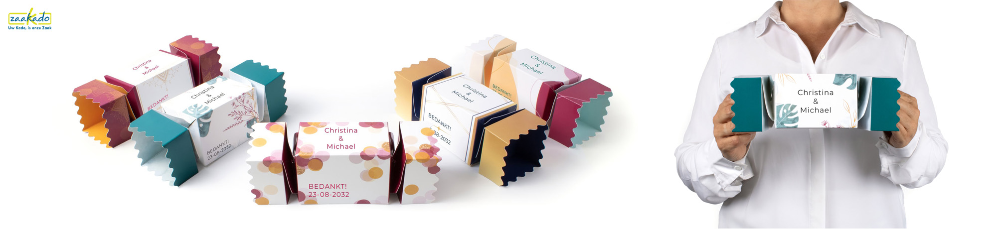 snoep giveaway met logo bedrukte cadeau verpakking, zaakado