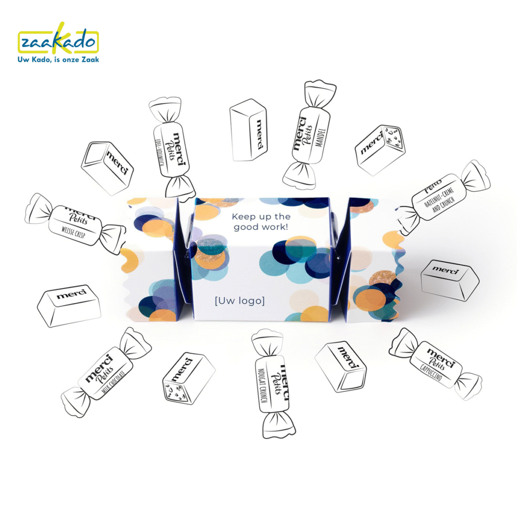 snoep cadeauverpakking, met logo, zaakado
