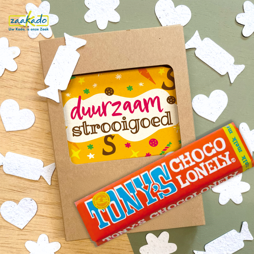 duurzaam strooigoed sint, december surpirse klanten, personeel, giveaway zaakado