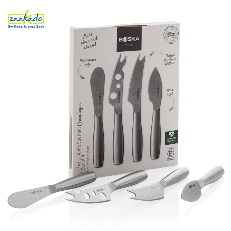 kaasmesjes set van Boska, luxe relatiegeschenken met uw logo
