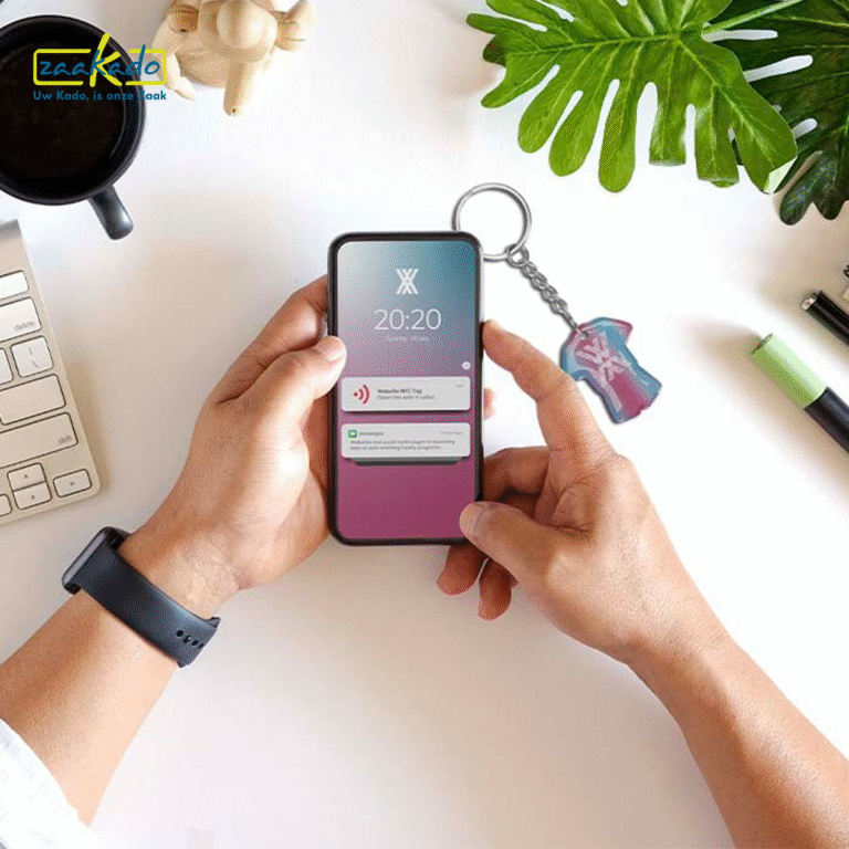 NFC sleutelhanger, slimme gadgets, te personaliseren door ZaaKado