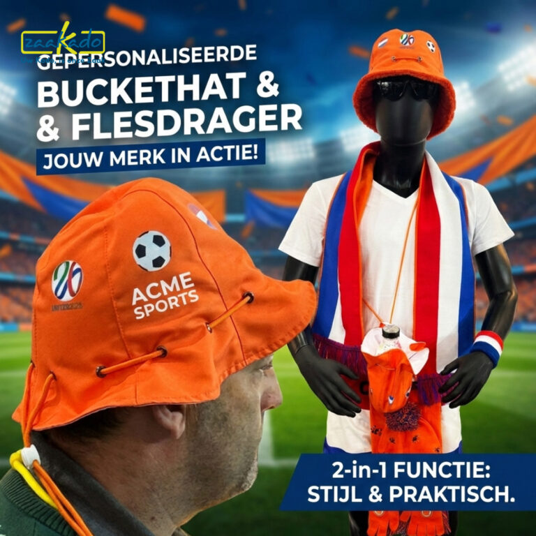 reversible buckethat en flesdrager in één