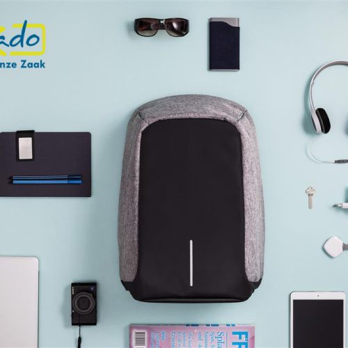 obby xindoa laptop rugtas anti diefstal cut proof logo bedrukken ZaaKado Rotterdam luxe relatiegeschenk eindejaarsgeschenk kerstpakket personaliseren