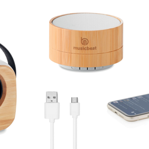 bamboe-speaker-logo-bedrukt-zomer-cadeau-bedankje-thuiswerkers-muziek-kado-kerstpakket-bamboe-gadget-cadeau-voor-mannen-jeugd-zaakado-rotterdam