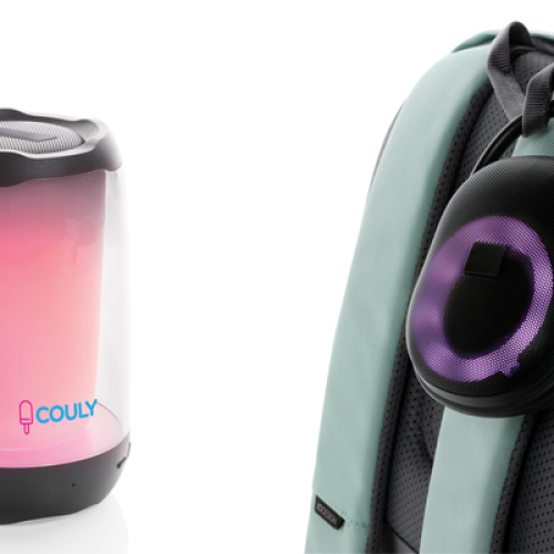 duurzame-speaker-gerecycled-plastic-luidspreker-met-logo-duurzaam-relatiegeschenk-gadget-muziek-zakelijk-cadeau-kerstgeschenk-uitzendbureau-jongeren-zaakado-rotterdam