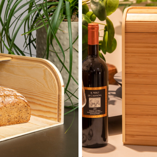 houten-wijnkist-bewaardoos-brood-geschenkverpakking-twee-flessen-wijn-relatiegeschenk-kerstkado-duurzaam-kado-bamboe-hout-gepersonaliseerd-logo-bedrukking-zaakado-rotterdam