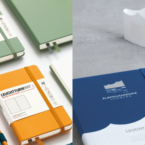 notitieboekje met logo, leuchtturm, gepersonaliseerd, employee branding, interne merkbeleving, zaakado