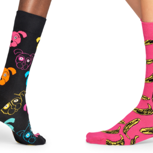 sokken, happy socks, hond, dieren, banaan, fruit, kleurrijk, kerstpakket, kerstpakket 2019, familiecadeau, vrouw, man, kind, relatiegeschenk, zaakado, rotterdam