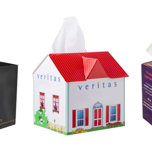 Bedrukte tissuebox