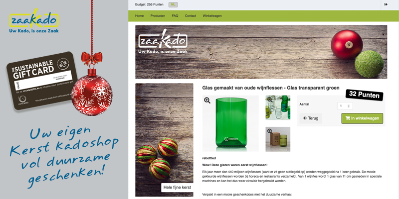 Online Kerst kadoshop: duurzame kado's voor iedereen! ZaaKado BV